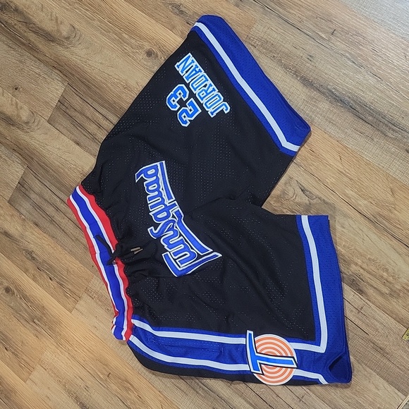 Vintage Jordan #23 Space Jam 1996 Tune Squad Drawstring Waist Basketball Shorts - Picture 2 of 12